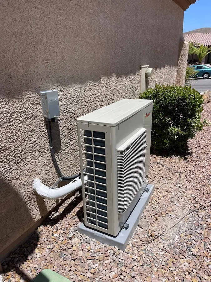 Residential air conditioning condenser unit in Boise City